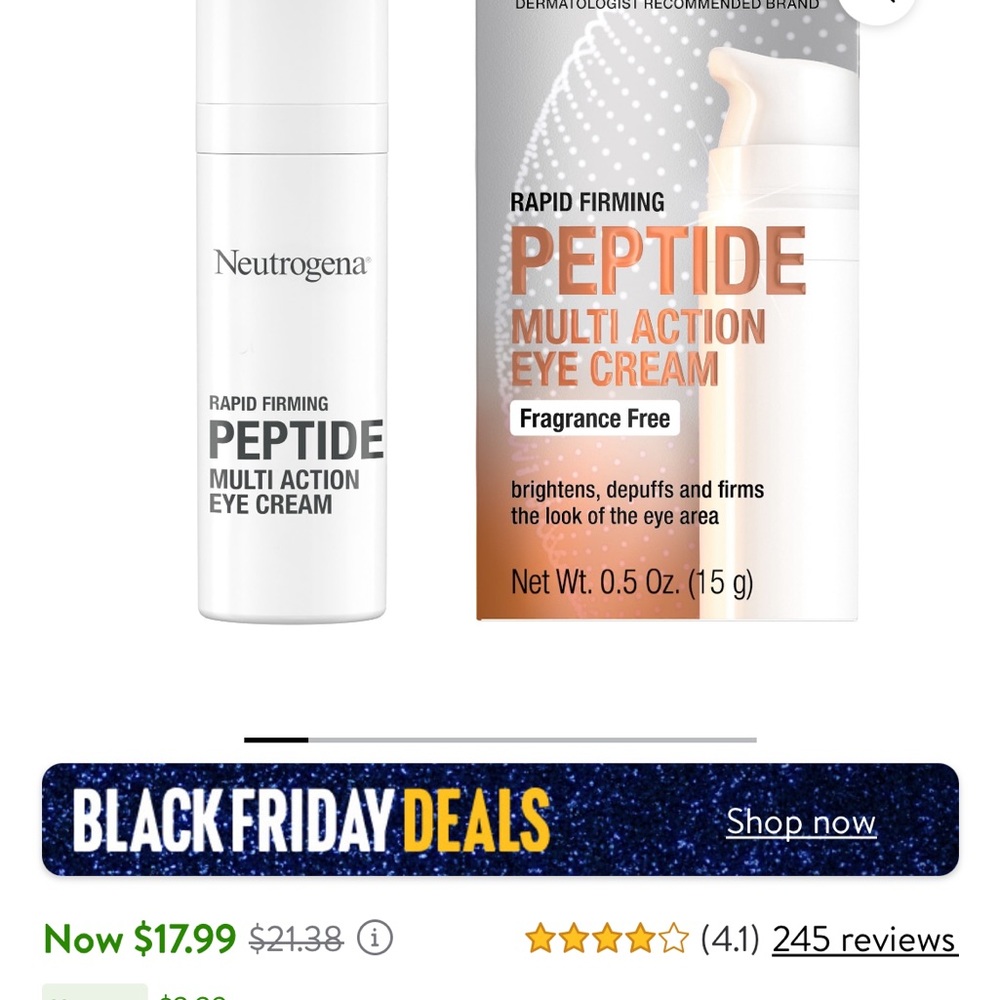 Neutrogena Peptide Multi Action Eye Creams x2